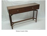 Walnut Console Table